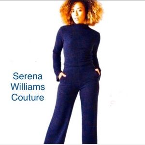 Textured Knit Crop Top & Pant Set by Serena Willams Couture